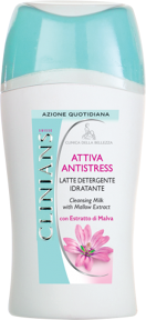 Clinians-ATTIVA ANTISTRESS Čistící pleťové mléko se slézovým extraktem 200 ml
