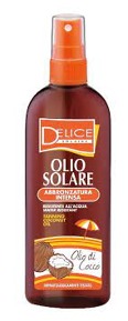 Delice Solaire Olej na opalování s kokosovým olejem 150 ml