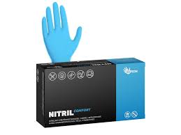 Espeon Nitril Comfort jednorázové nitrilové nepudrované modré rukavice 100 ks  velikost: S