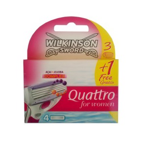 Wilkinson Quattro for Women náhradní hlavice 3 kusy +1