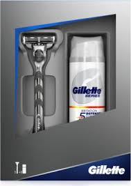 Gillette Mach 3 holící strojek + gel na holení 75 ml dárková sada