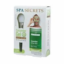 Spa Secrets Cucumber gelová obličejová maska okurka 60ml+silikonový aplikátor