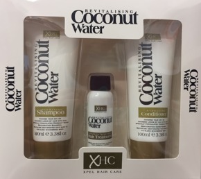 Xpel Coconut Water dámský set Šampon 100 ml+Kondicionér 100 ml+Sérum na vlasy 30ml dárková sada