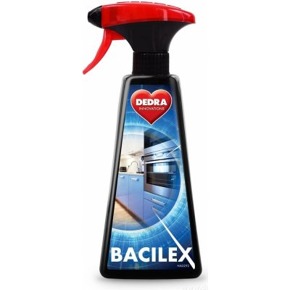DEDRA Hygienický čistič hladkých povrchů s vysokým obsahem alkoholu BACILEX, polar breeze, 500 ml
