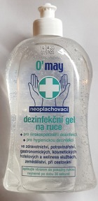 Antibakteriálni virucidní hygienická dezinfekce rukou OMAY 500 ml gel bezoplachový