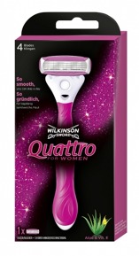 Wilkinson Sword Quattro for Women holicí strojek + 1 hlavice