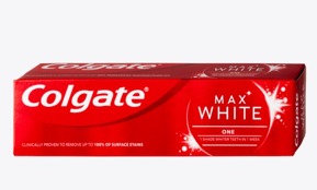Colgate Bělicí zubní pasta proti skvrnám Max White One 75 ml