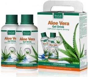 Finclub Aloe Vera gel drink 100% organický 2 x 520 ml